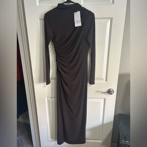 Zara Dark Brown Dress